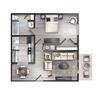1 Bedroom, 1 Bathroom